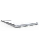 Aluminium Bodenrahmen für Großfeld Fußballtor 732 cm