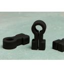 Kunststoff-Netzhaken Omega-Modell schwarz 8 mm