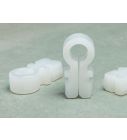 Kunststoff-Netzhaken Omega-Modell weiß 10/11 mm