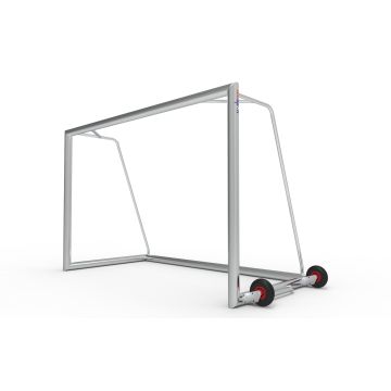Profi-Fußballtor 300x200x150 cm - seitliche Transportrollen