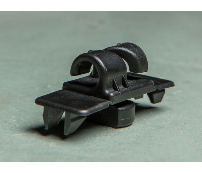 Kunststoff-Netzhaken, offener Doppelhaken, 11 mm